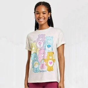 CARE BEARS Women’s Short Sleeve Off-White Graphic T-Shirt